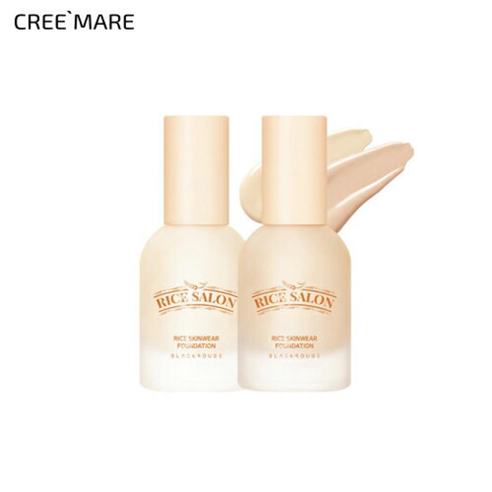 [ブラックルージュ] ライススキンウェアファンデーション F01フェアアイボリー・51458 コスメ cosme【MAKEUP】ブラックルージュ BLACKROUGE ファンデーション リキッド カバー力 水分 しっとり ベージュ ベースメイク 韓国 韓国コスメ【C限】