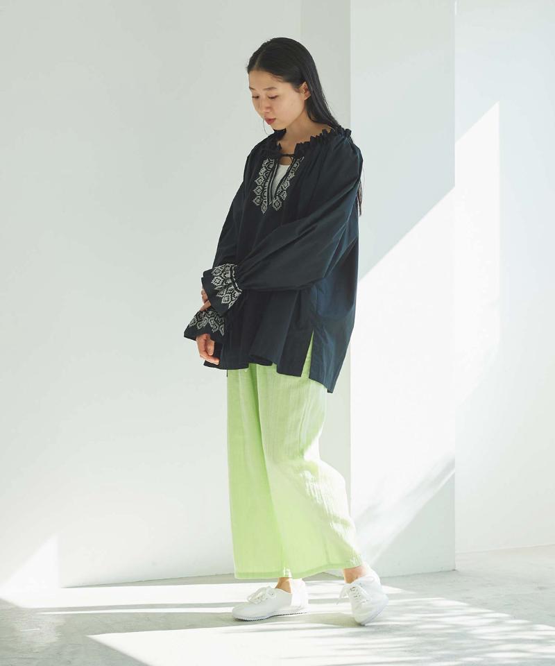 ○綾ガーゼ製品染ペチパンツ（cardo fabrica）