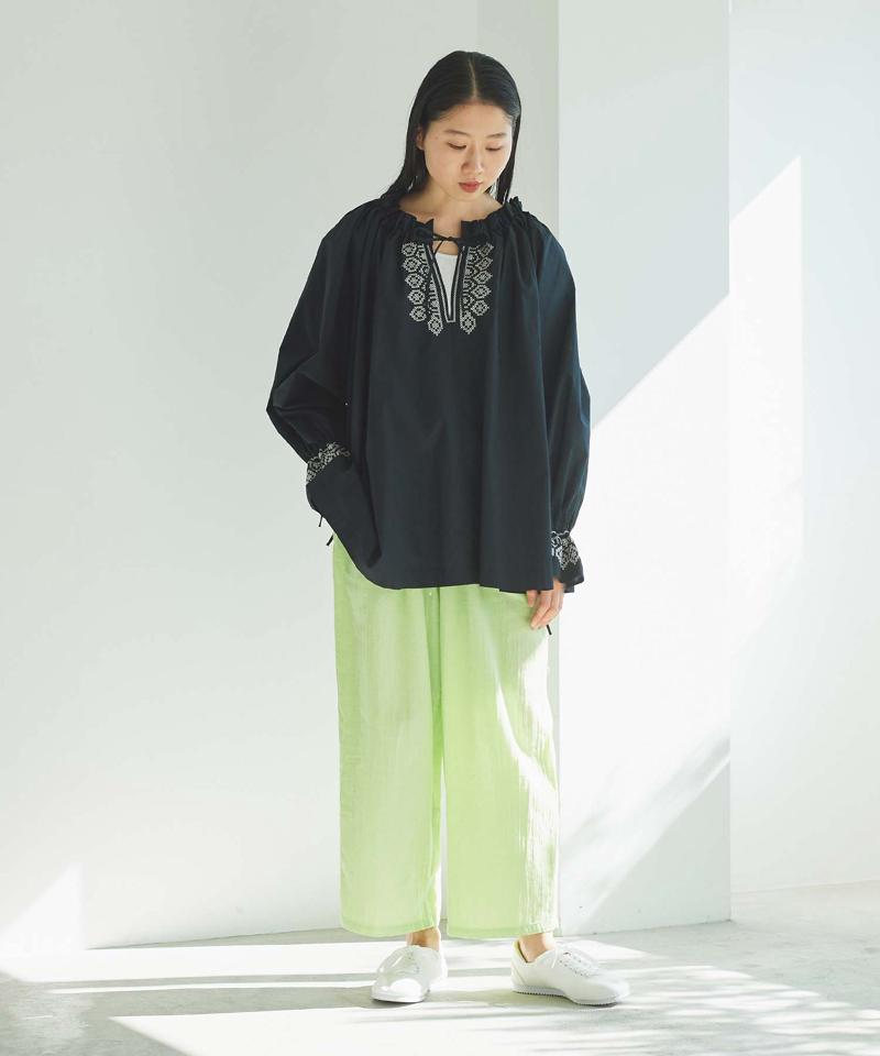 ○綾ガーゼ製品染ペチパンツ（cardo fabrica）