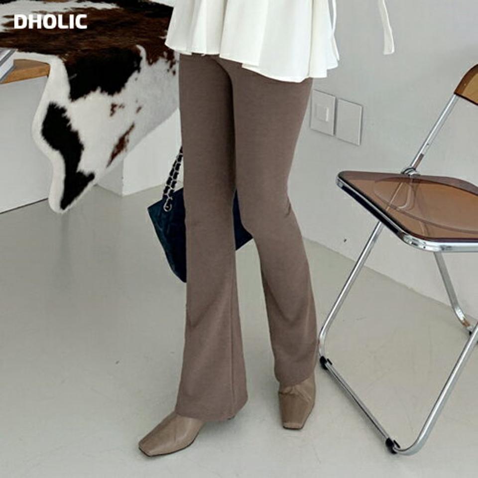 裏起毛スウェットフレアパンツ・全3色・b71123 レディース 【pt】パンツ ズボン ロングパンツ 長ズボン フレア スウェット 裏起毛 単色 無地 シンプル ベーシック ウエストゴム カジュアル ラフ 冬 韓国ファッション ハイホリHIHOLLI