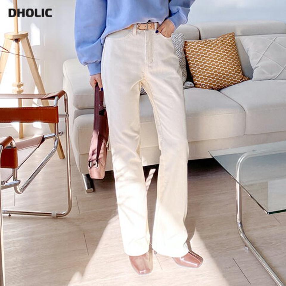 コーデュロイストレートパンツ・全3色・t65918 レディース 【pt】韓国ファッション ボトムス ロング ロングパンツ コーデュロイ ストレートパンツ ワイド 体型もカバー 無地 ベーシック シンプル カジュアル 秋 冬