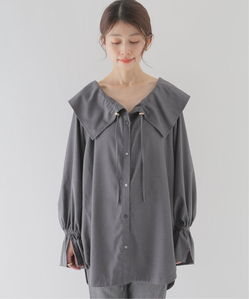 ギャザーカラーブラウス（JOURNAL STANDARD relume）