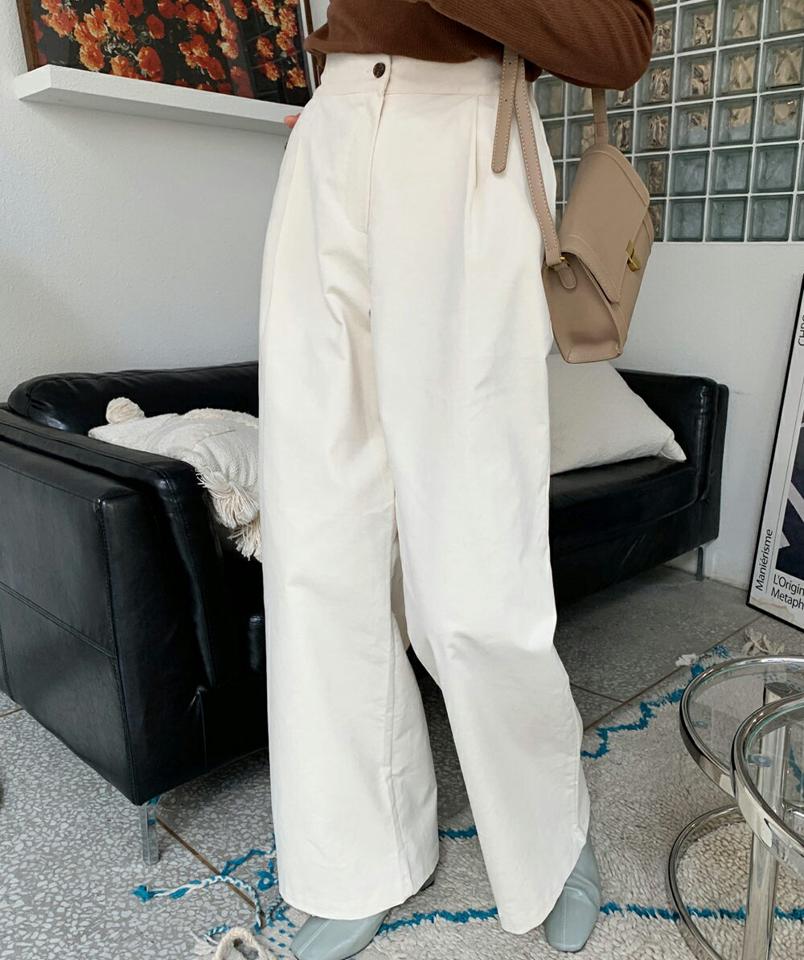 ピンタックワイドスラックスパンツ・全3色・t01584 レディース 【pt】韓国ファッション ボトムス パンツ ロング ロングパンツ スラックスパンツ ピンタック ワイド ハイウエスト ロング丈 ストレート 無地 シンプル 足長 体型カバー 秋 冬 NIJU