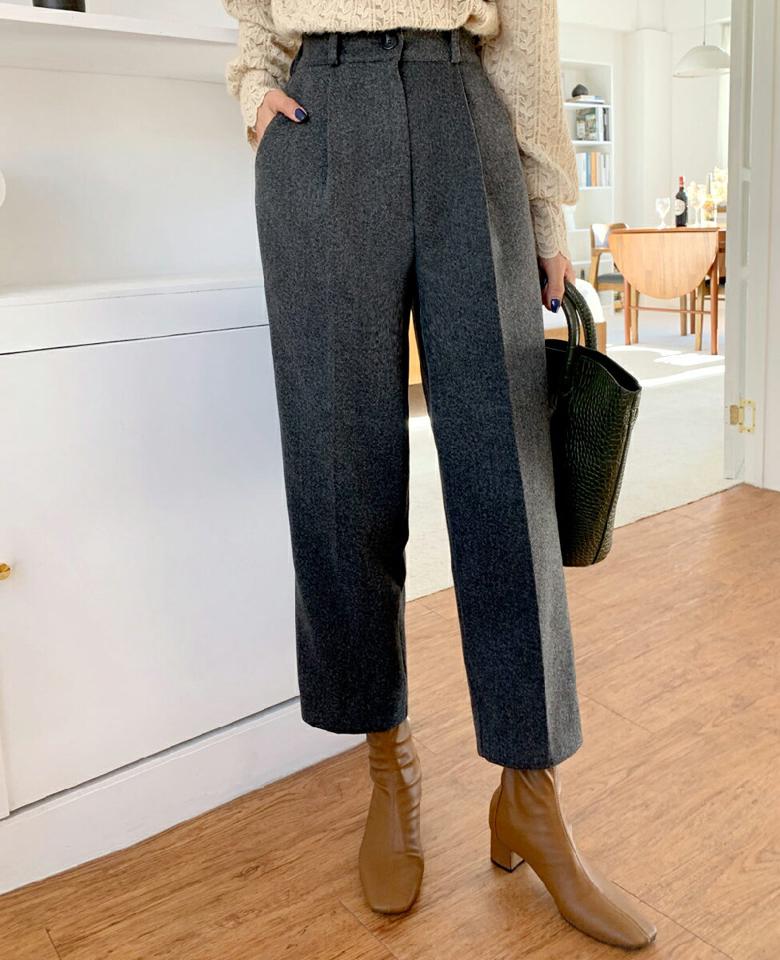 ワンタックスラックス・全3色・t66327 レディース 【pt】韓国ファッション ボトムス ロング ロングパンツ スラックスパンツ スラックス ワンタック スラックス ワイド 無地 シンプル 体型カバー カジュアル フェミニン 高級感 秋 冬