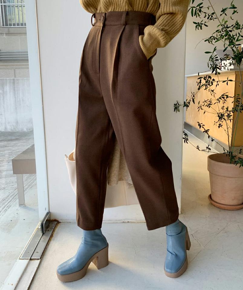 ワンタックスラックス・全3色・t66327 レディース 【pt】韓国ファッション ボトムス ロング ロングパンツ スラックスパンツ スラックス ワンタック スラックス ワイド 無地 シンプル 体型カバー カジュアル フェミニン 高級感 秋 冬