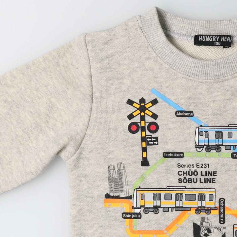 JR新幹線電車なりきり裏毛トレーナー