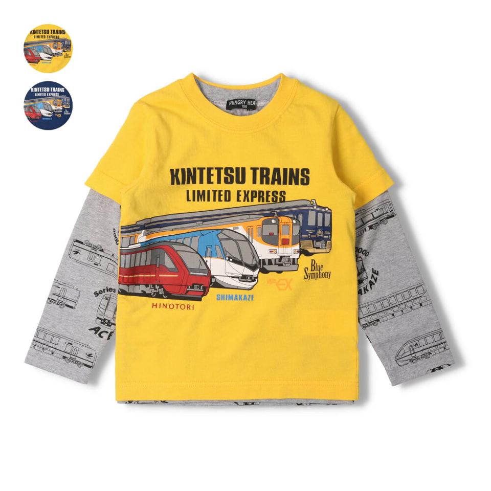 JR在来線電車仕掛け長袖Tシャツ