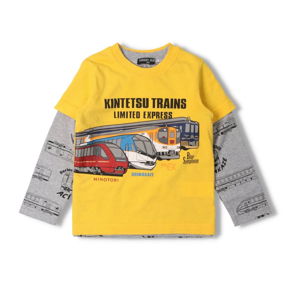 JR在来線電車仕掛け長袖Tシャツ
