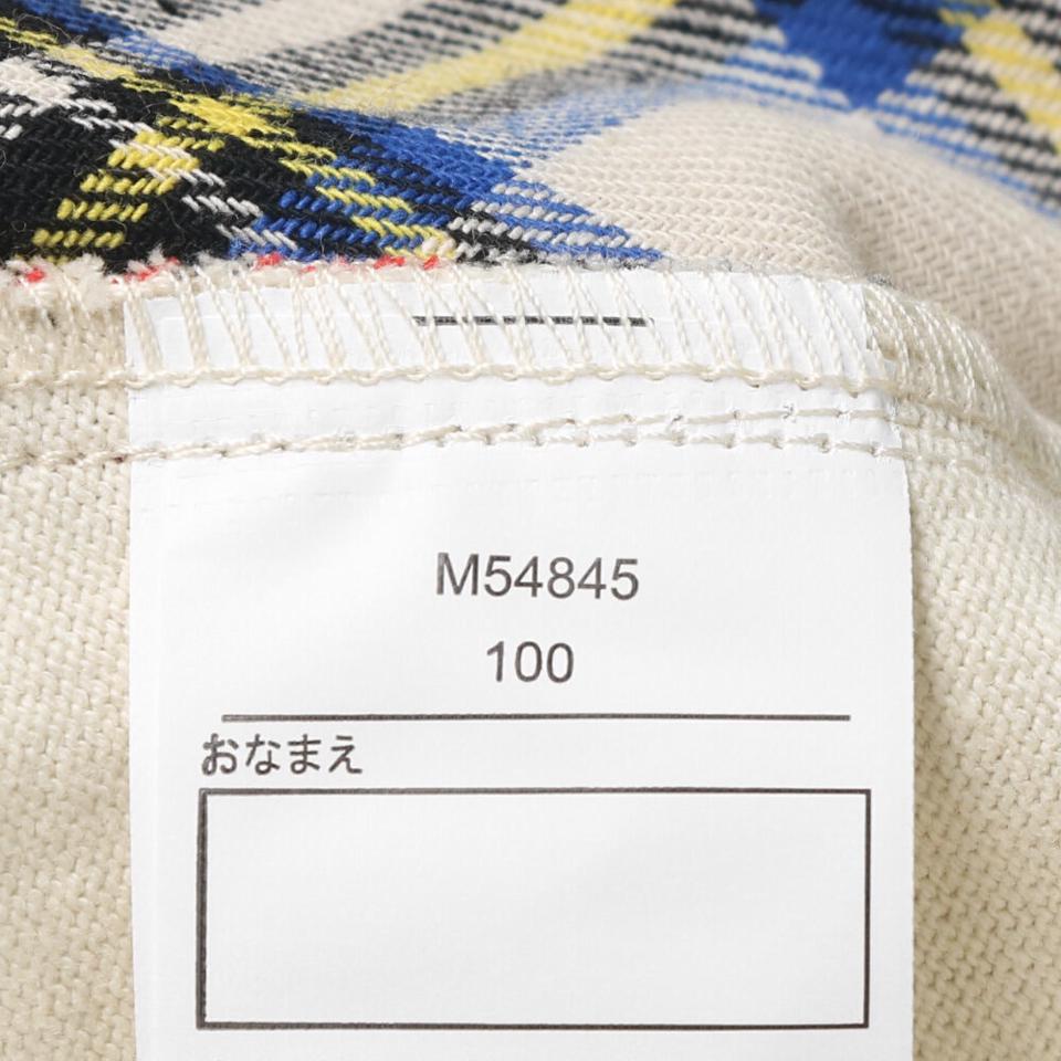 チェック切替チュニックＴシャツ
