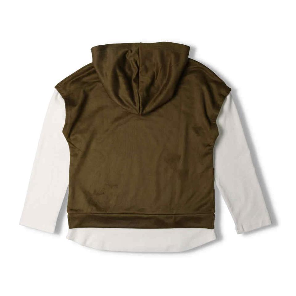 スエードライク裏毛重ね着風Ｔシャツ