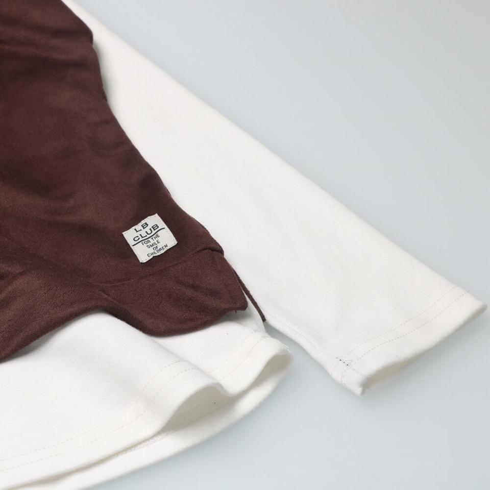 スエードライク裏毛重ね着風Ｔシャツ