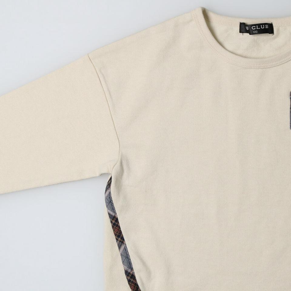 チェック柄スカーフ付Ｔシャツ