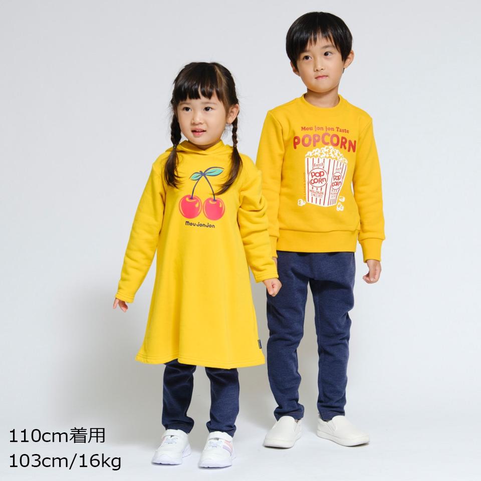 のびのび裏毛チェリーワンピース