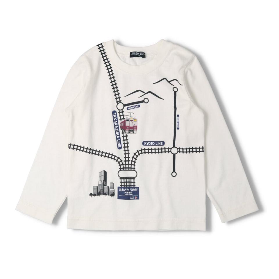 阪急電車路線図Ｔシャツ