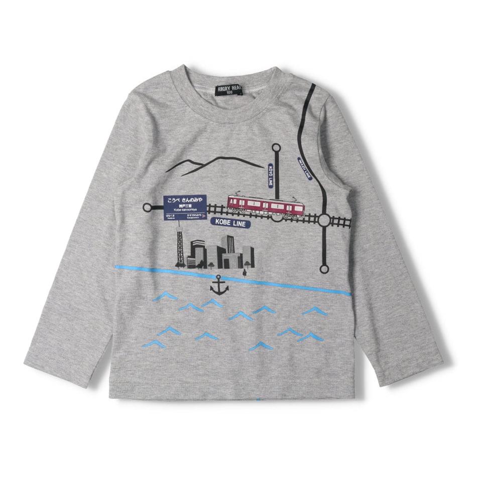 阪急電車路線図Ｔシャツ