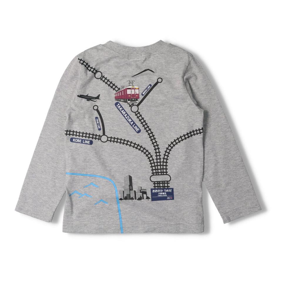 阪急電車路線図Ｔシャツ
