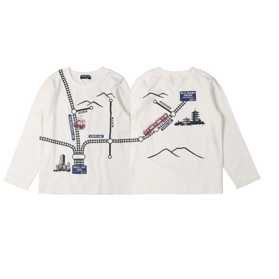 阪急電車路線図Ｔシャツ