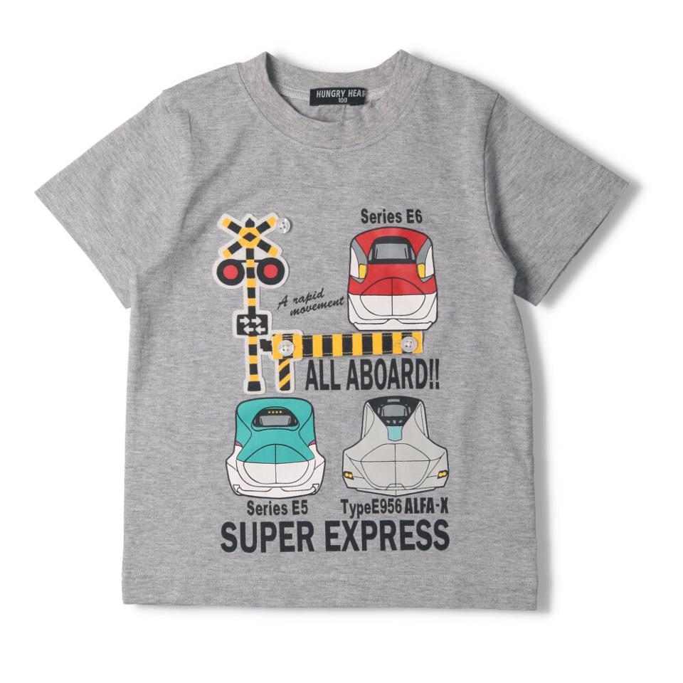 新幹線電車遮断機踏切仕掛けＴシャツ