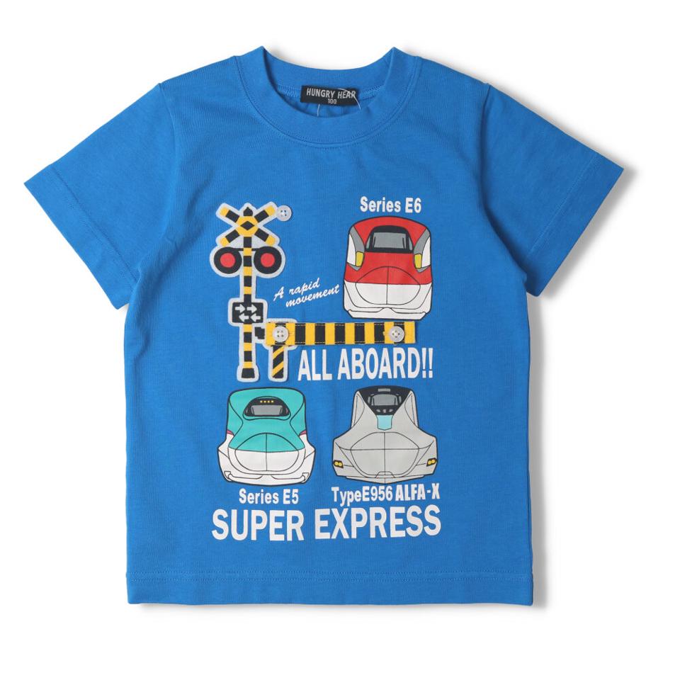 新幹線電車遮断機踏切仕掛けＴシャツ