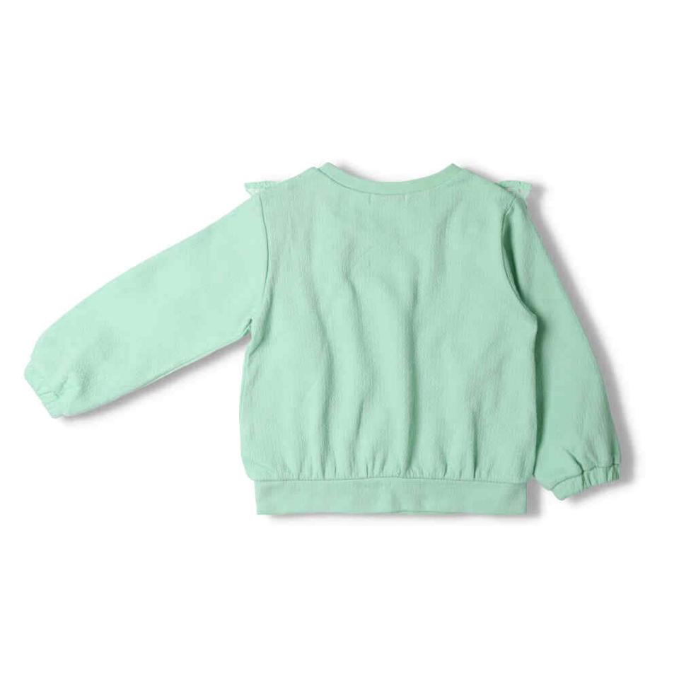 ロゴ刺繍レースフリルＴシャツ