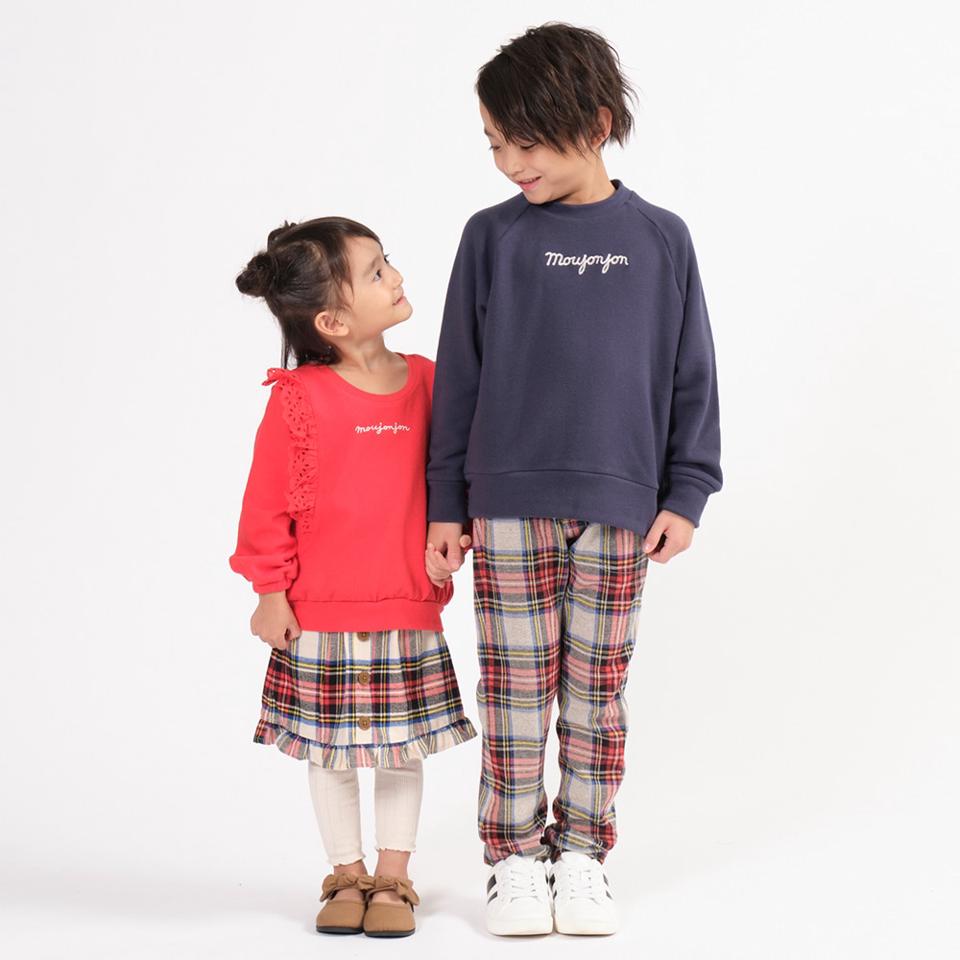 ロゴ刺繍レースフリルＴシャツ