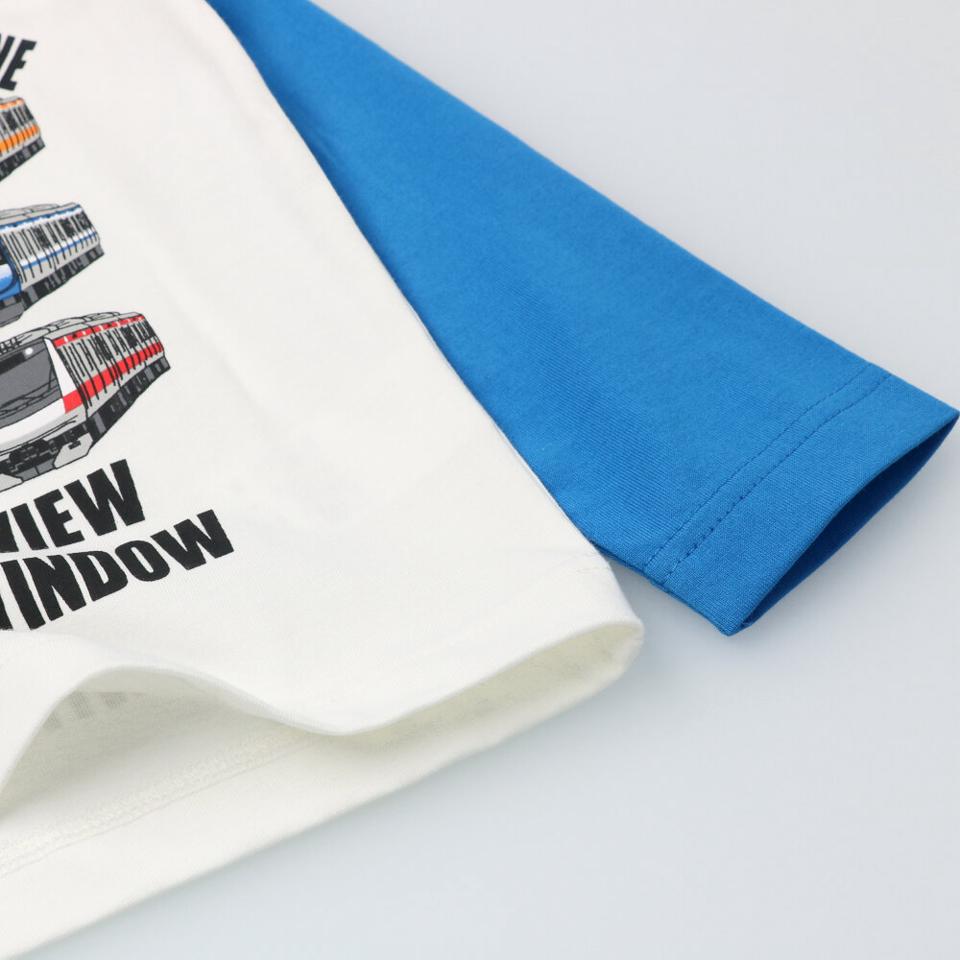 JR新幹線電車袖プリント長袖Tシャツ