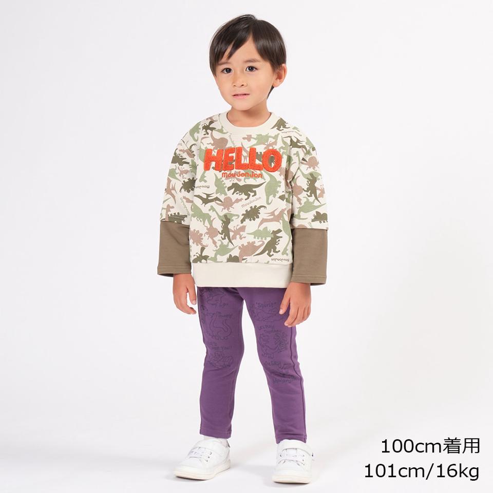 恐竜迷彩柄裏毛トレーナー