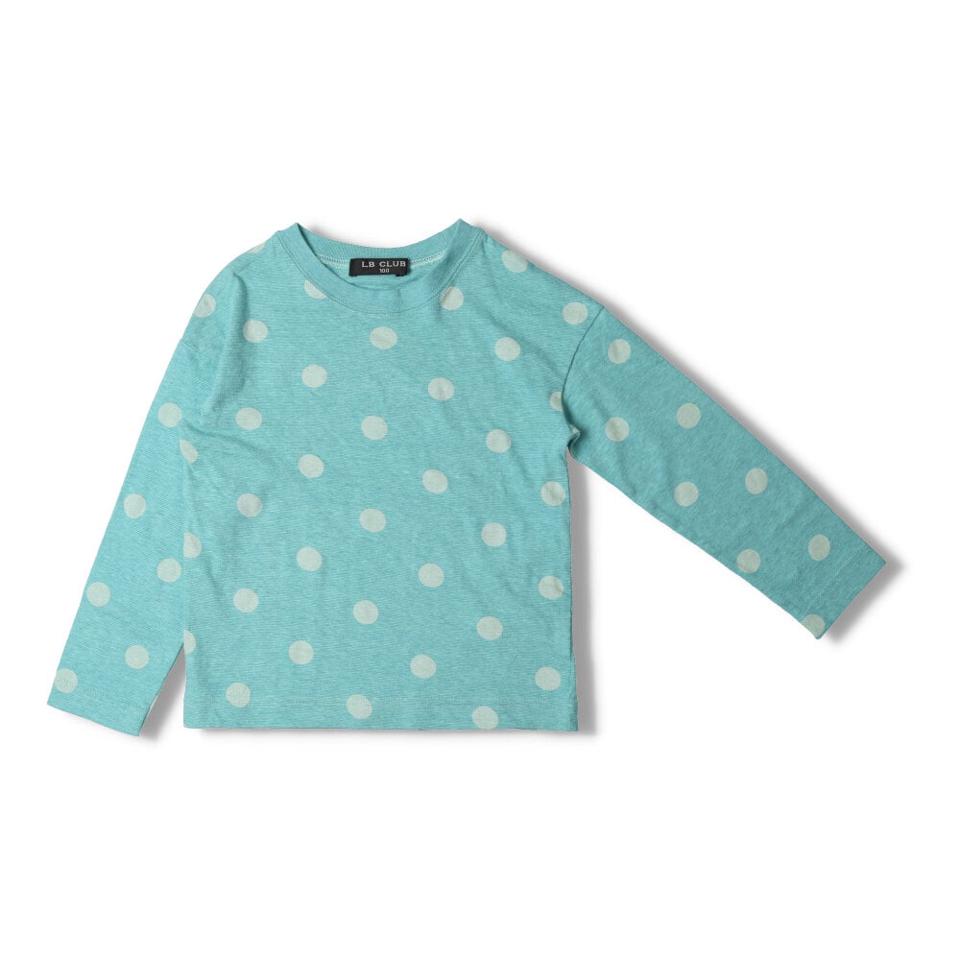 水玉柄プリントＴシャツ
