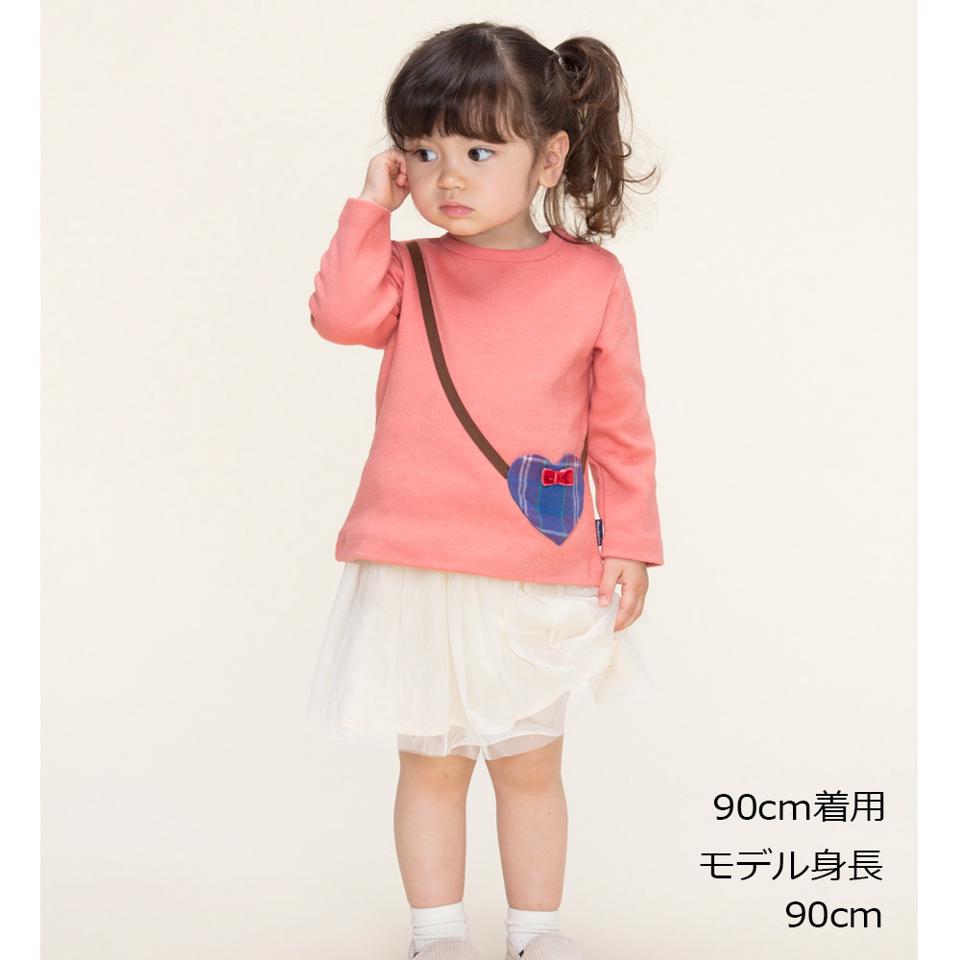 チェック柄ハートポシェットＴシャツ