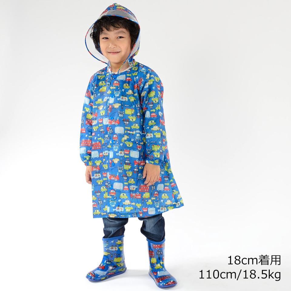 車・恐竜総柄レインシューズ