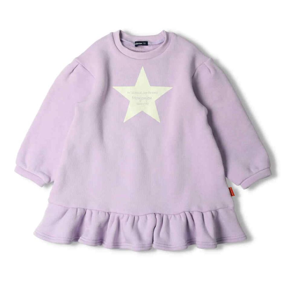 星ロゴ裏起毛ワンピース