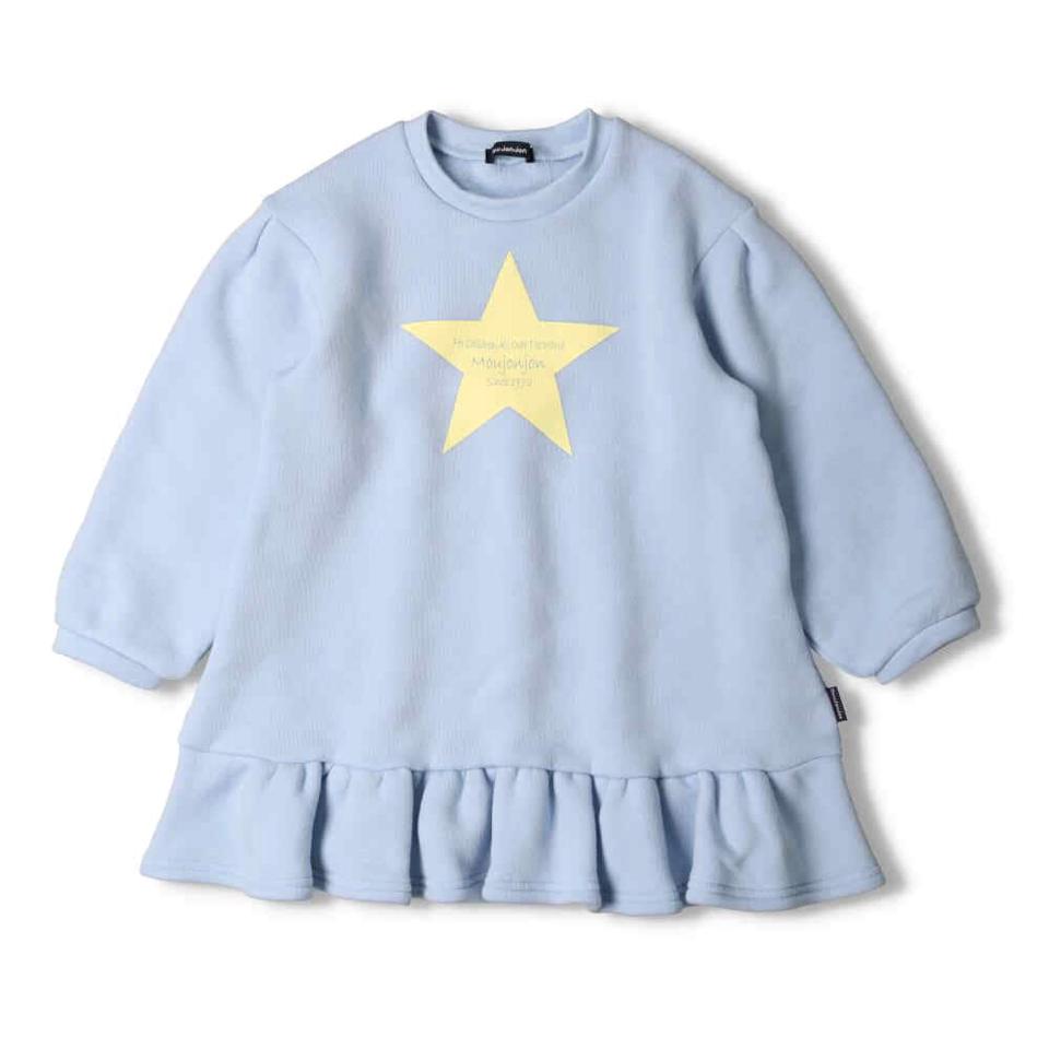 星ロゴ裏起毛ワンピース