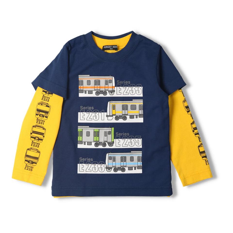 JR新幹線電車仕掛け長袖Tシャツ