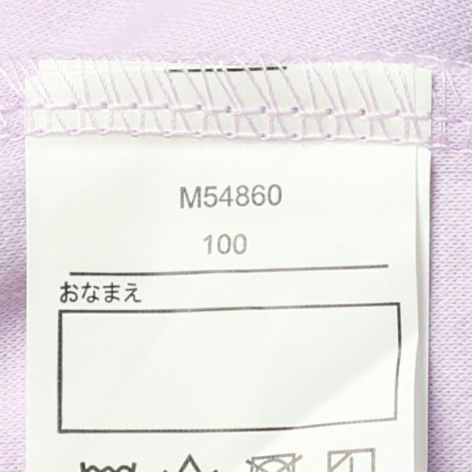 お花モチーフ付き裾レースチュニックTシャツ