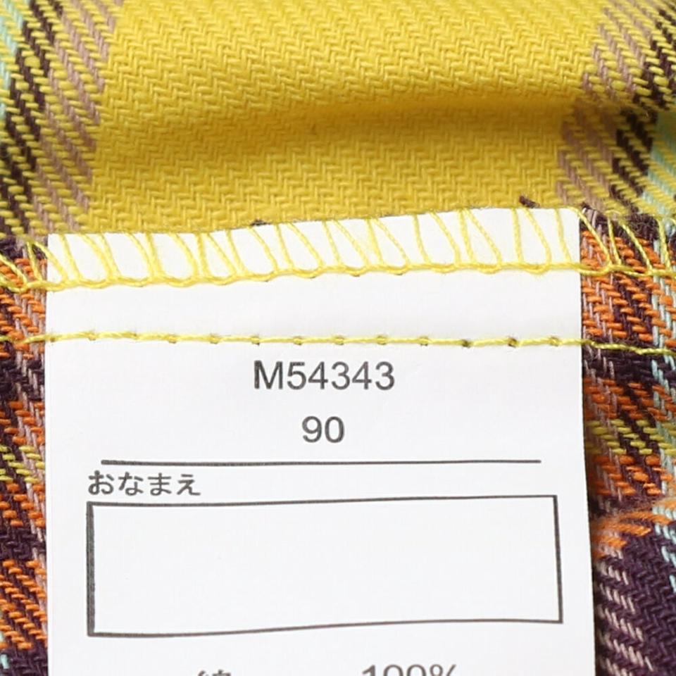 チェック柄前開きシャツワンピース