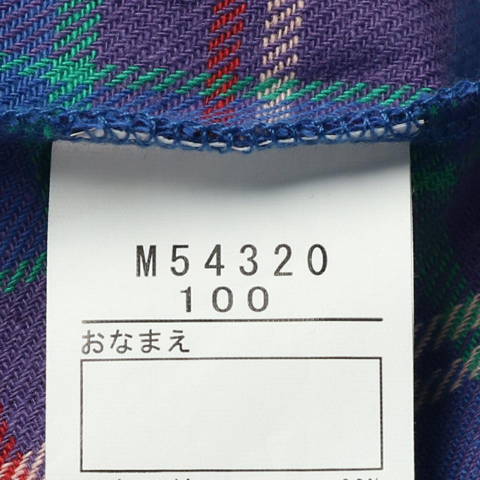 チェック柄切替ワッフルワンピース