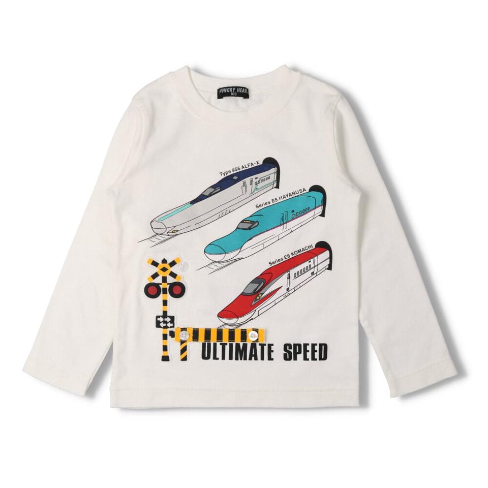 新幹線電車遮断機仕掛けＴシャツ