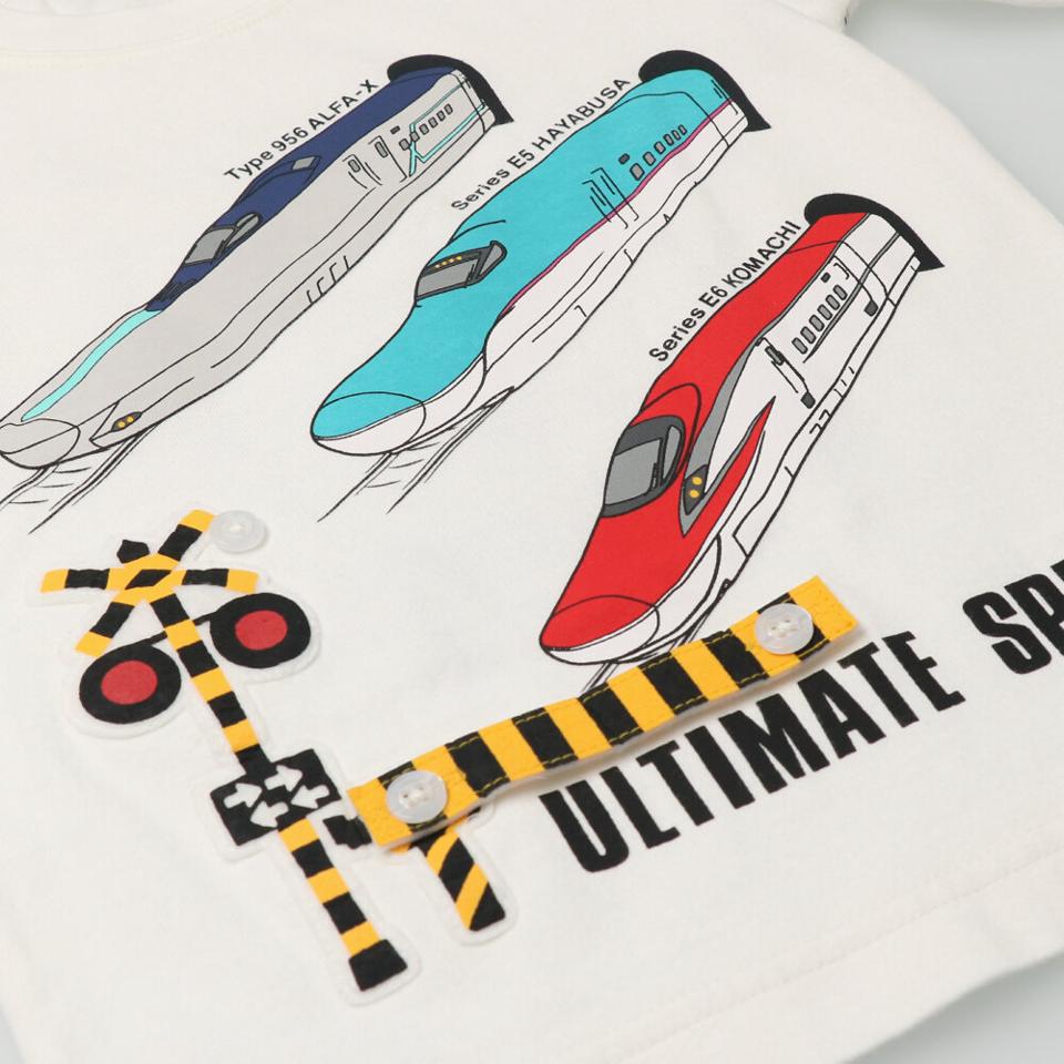 新幹線電車遮断機仕掛けＴシャツ