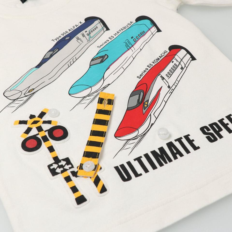 新幹線電車遮断機仕掛けＴシャツ
