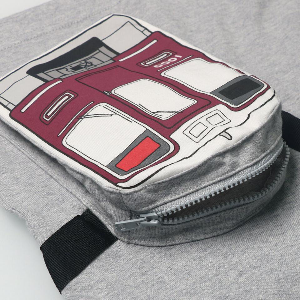 阪急電車サコッシュ風Ｔシャツ