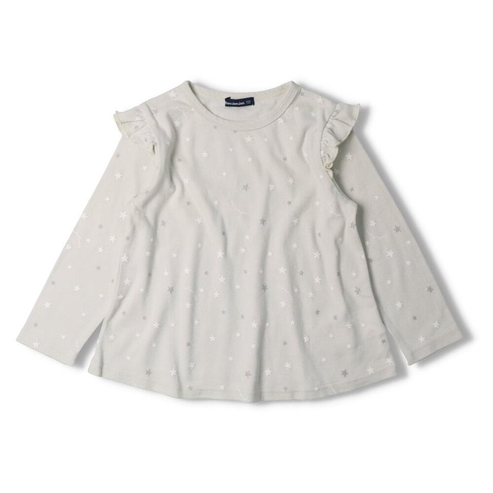 さくらんぼ・星柄袖フリルＴシャツ