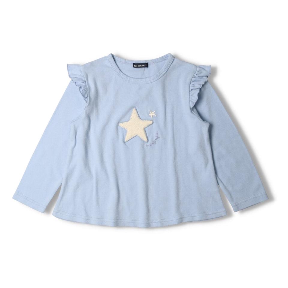 さくらんぼ・星柄袖フリルＴシャツ