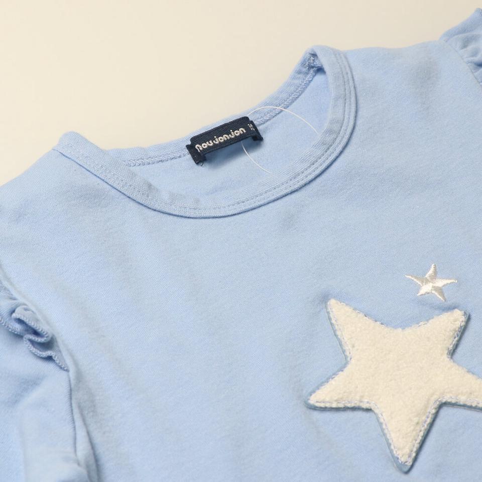 さくらんぼ・星柄袖フリルＴシャツ