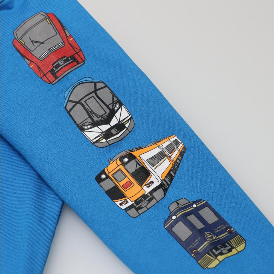 【WEB限定】JR在来線電車横並び長袖Tシャツ