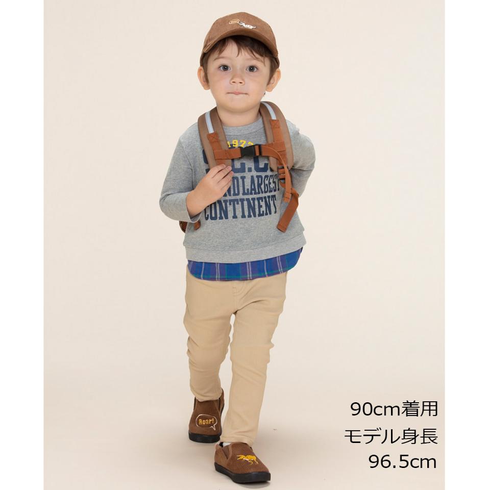 チェック裾切替ロゴＴシャツ