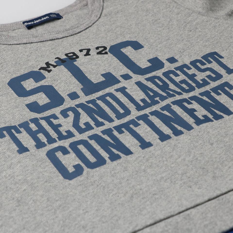 チェック裾切替ロゴＴシャツ
