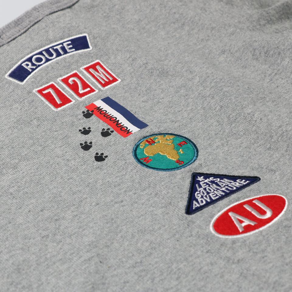 チェック裾切替ロゴＴシャツ