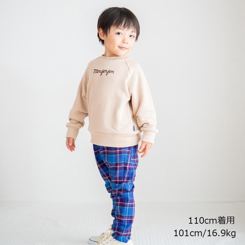 ロゴ刺繍裏毛トレーナー