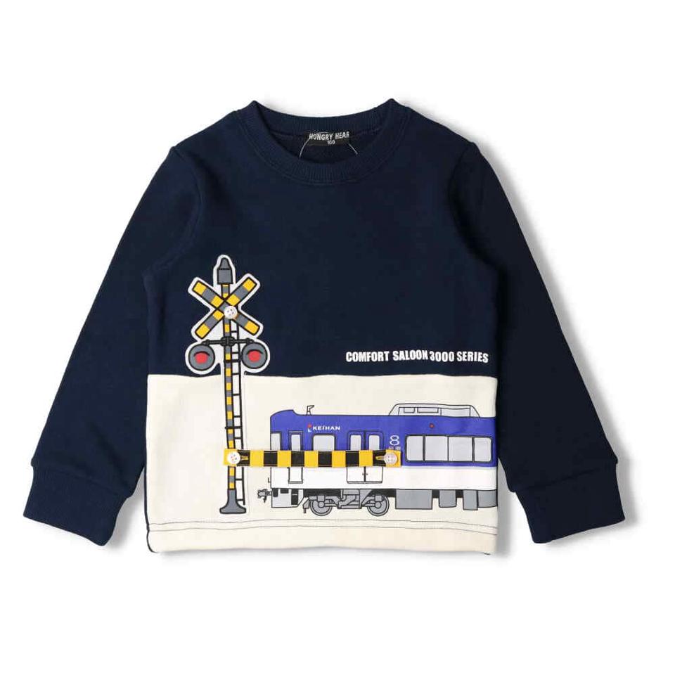 京急電鉄電車プリント裏毛トレーナー