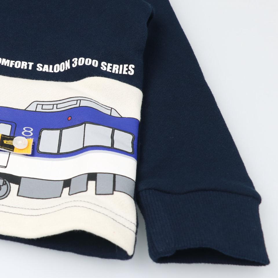 京急電鉄電車プリント裏毛トレーナー